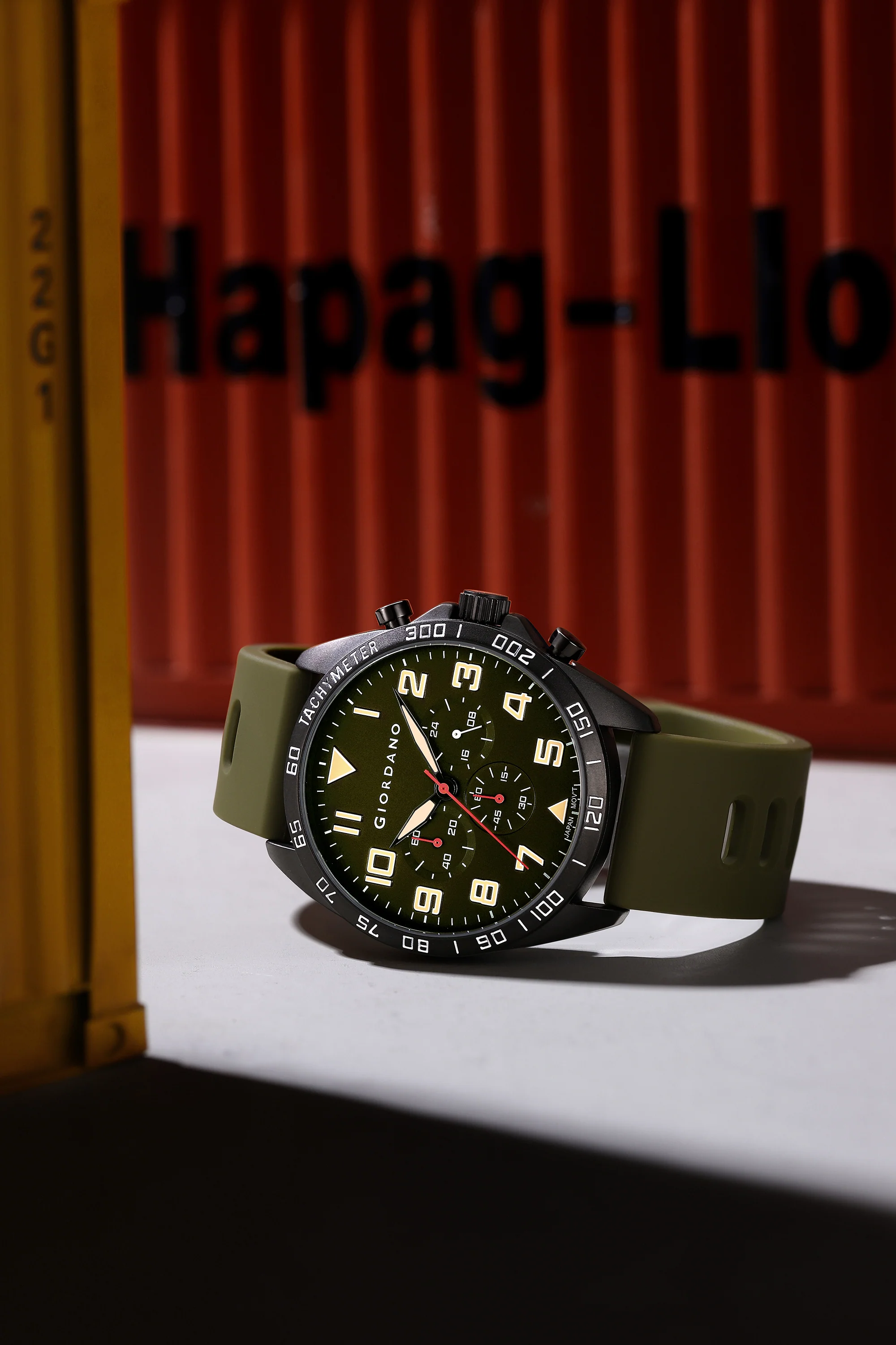 Giordano Multi Function - Performance Sport Watch for Men with Stopwatch Function & Silicon Strap | GZ-50092-03 - Image 3