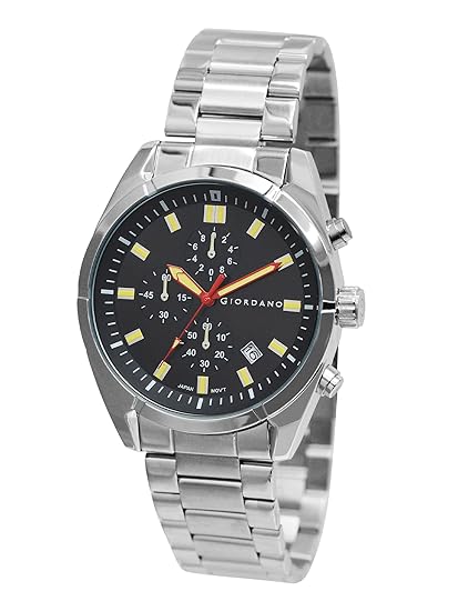Giordano Multi Function Watch for Men with Round dial, Luminous Hands and Stainless Steel Strap | GZ-50096-11 - Image 3