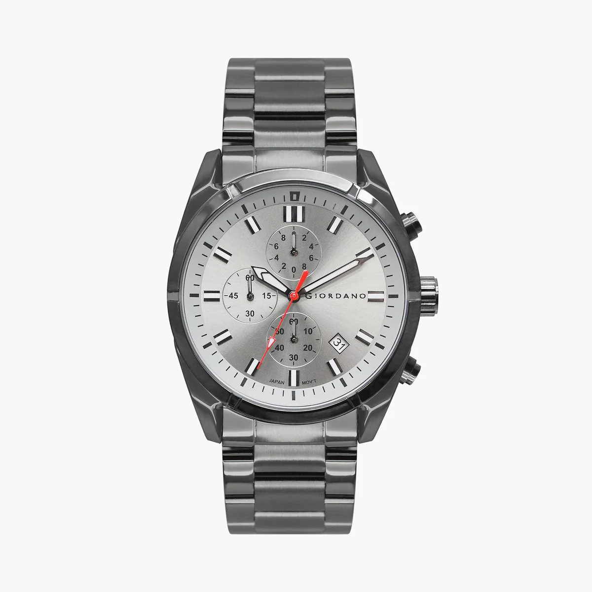 Giordano Multi Function Watch for Men with Round dial, Luminous Hands and Stainless Steel Strap | GZ-50096-33 - Image 5