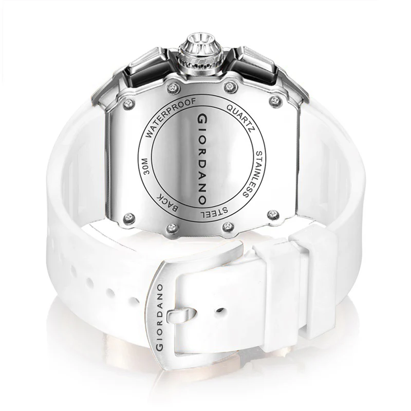 Giordano Multifunction Watch for Men with Day, Date, and 24-Hour Sub-Dial, Water Resistant Square Dial Unique Design | GZ-50144-02 - Image 7
