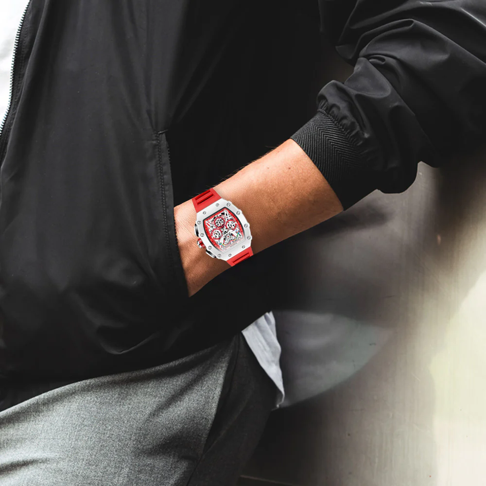 Giordano Multifunction Watch for Men with Day, Date, and 24-Hour Sub-Dial, Water Resistant Square Dial Unique Design | GZ-50144-03 - Image 2