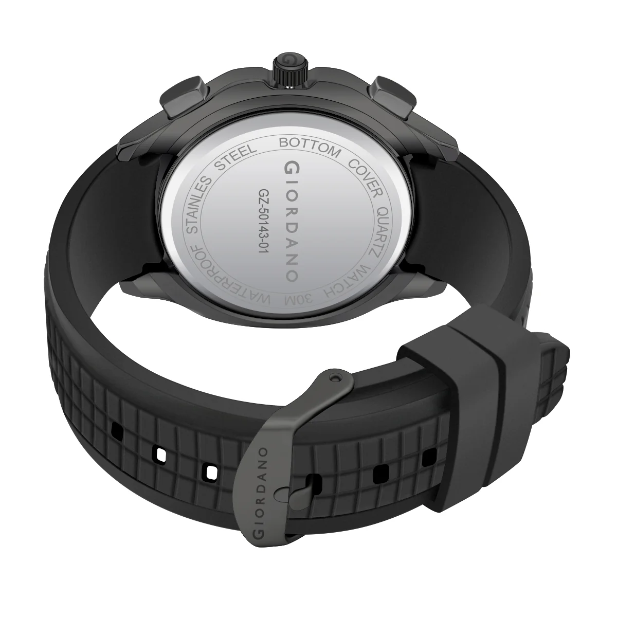 Giordano Precision and Comfort Multi Function Watch for Men with Textured Dial & Trendy Silicone Band | GZ-50143-01 - Image 7