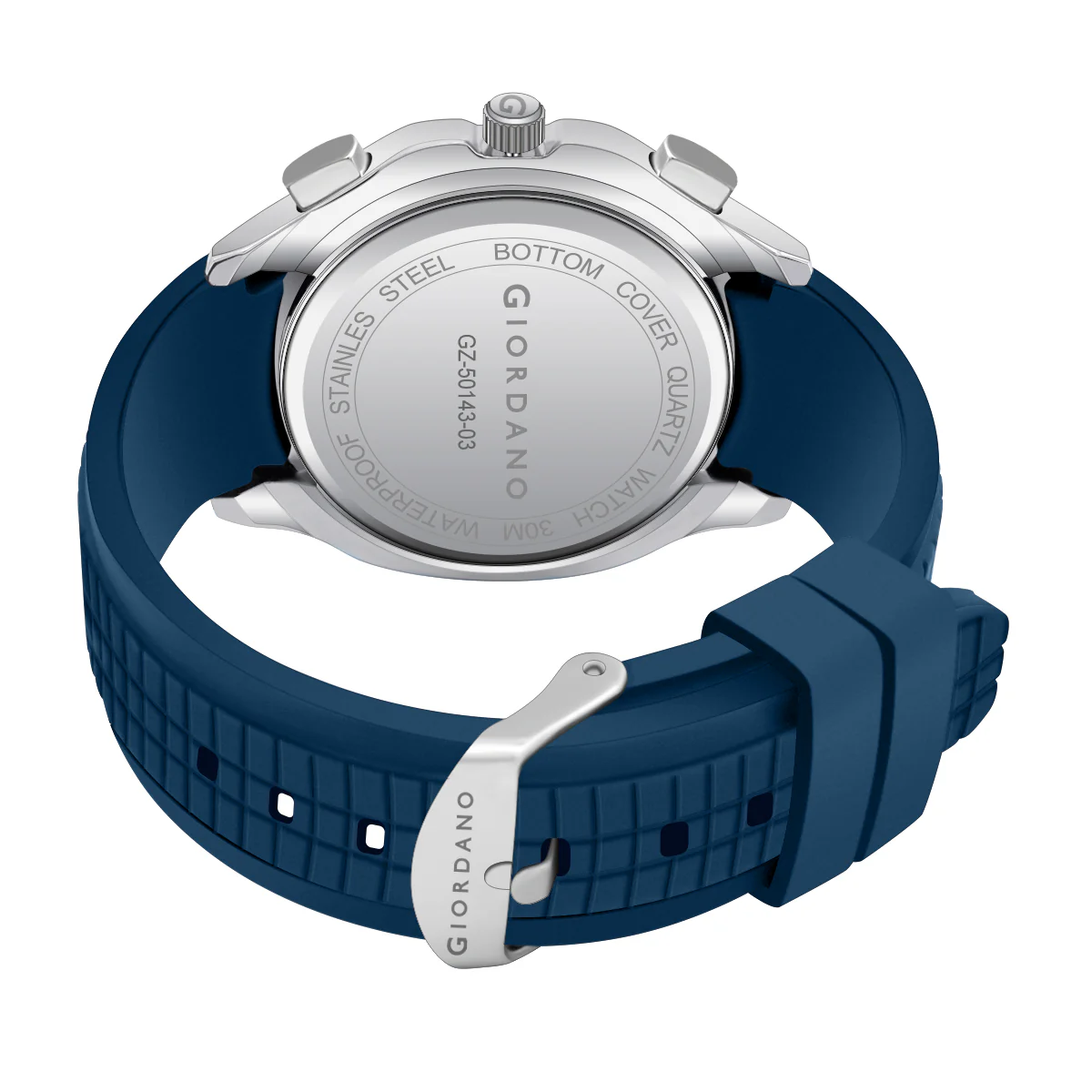 Giordano Precision and Comfort Multi Function Watch for Men with Textured Dial & Trendy Silicone Band | GZ-50143-03 - Image 7