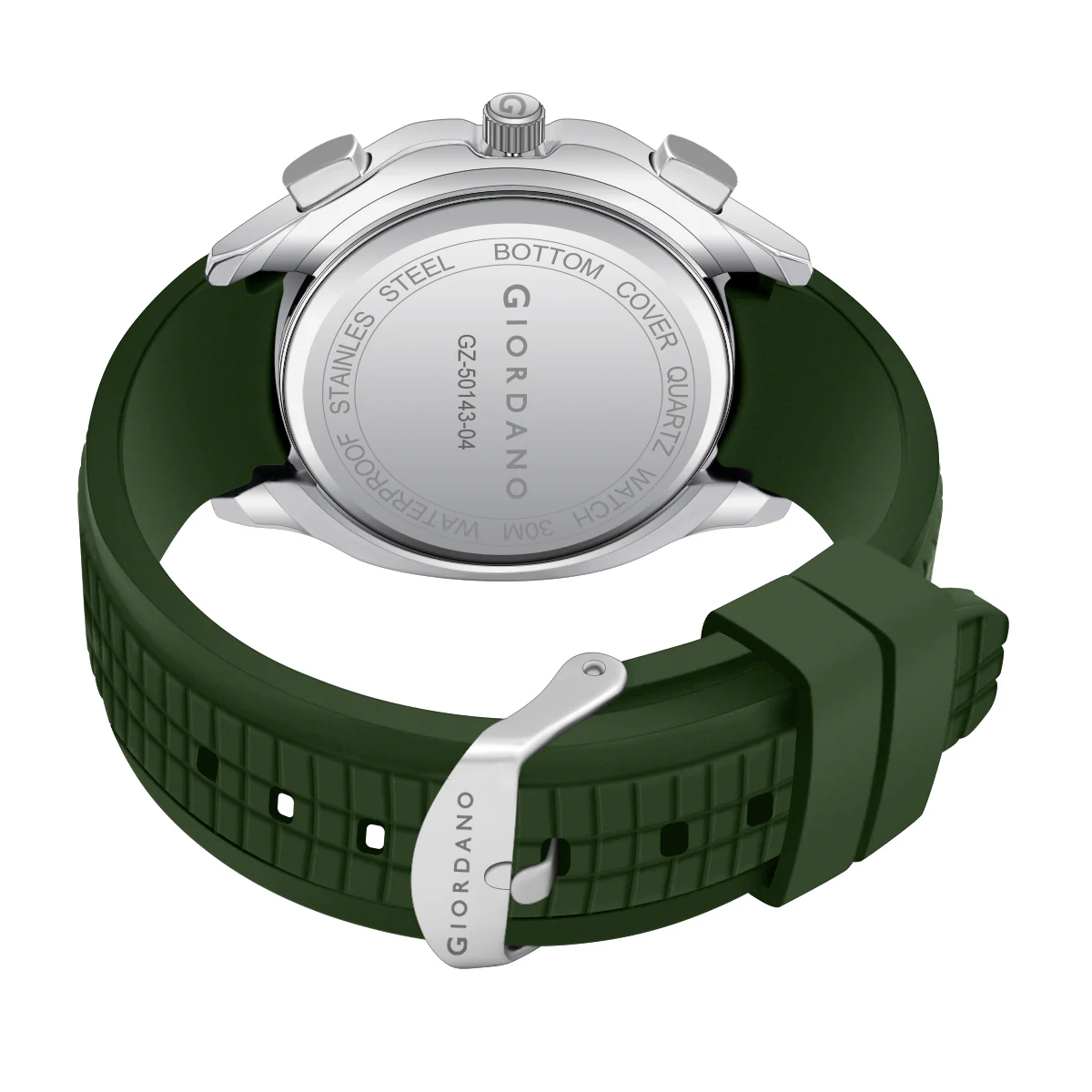 Giordano Precision and Comfort Multi Function Watch for Men with Textured Dial & Trendy Silicone Band | GZ-50143-04 - Image 8