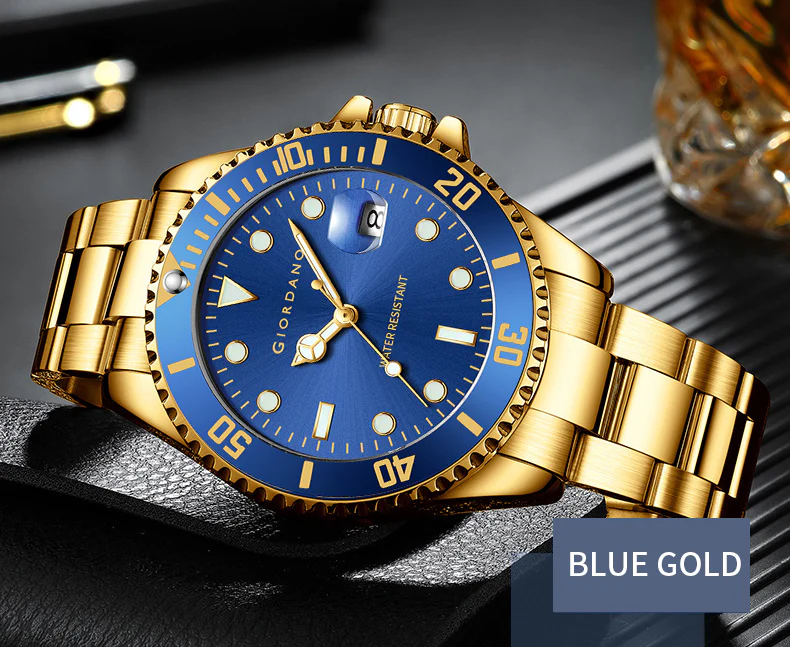 Giordano Premium Analog Watch for Men with Rotating Bezel, Stainless Steel Strap and Date Display | GZ-50006-66 - Image 3