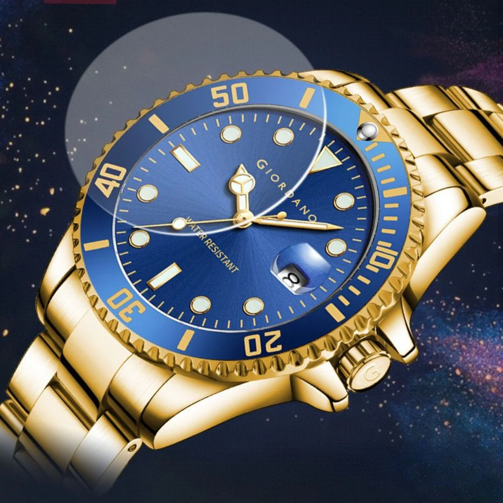 Giordano Premium Analog Watch for Men with Rotating Bezel, Stainless Steel Strap and Date Display | GZ-50006-66 - Image 4