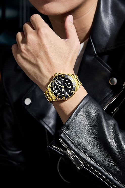 Giordano Premium Analog Watch for Men with Rotating Bezel, Stainless Steel Strap and Date Display | GZ-50006-77 - Image 2