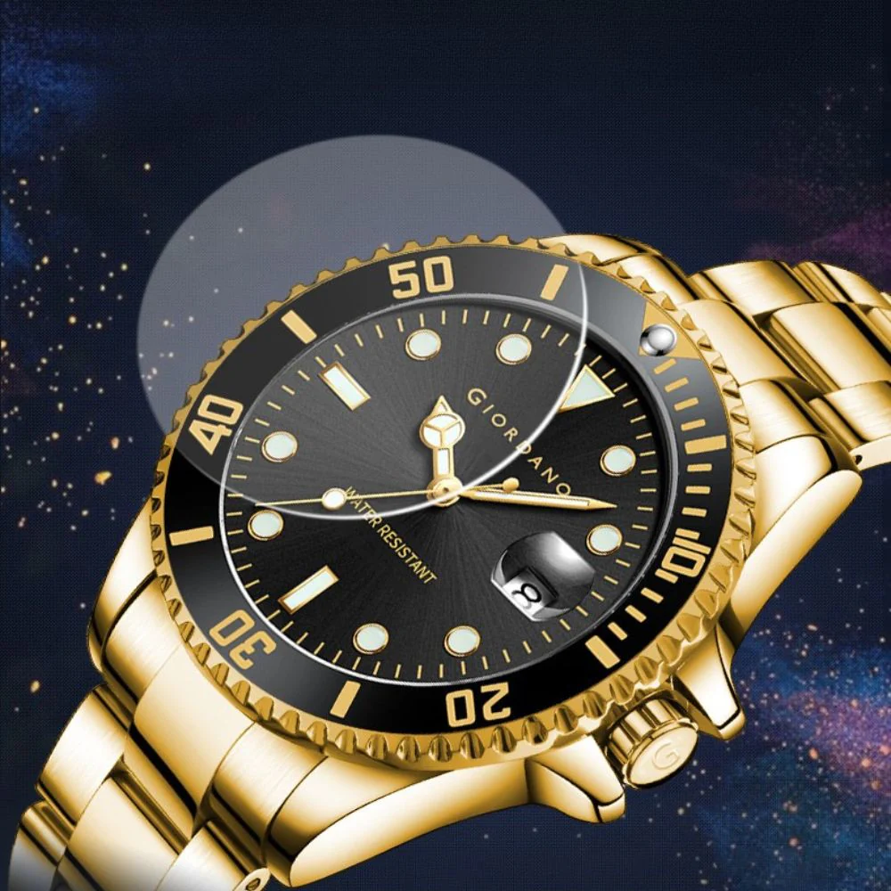 Giordano Premium Analog Watch for Men with Rotating Bezel, Stainless Steel Strap and Date Display | GZ-50006-77 - Image 4