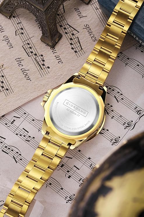 Giordano Premium Analog Watch for Men with Rotating Bezel, Stainless Steel Strap and Date Display | GZ-50006-77 - Image 6