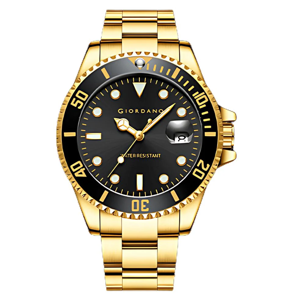 Giordano Premium Analog Watch for Men with Rotating Bezel, Stainless Steel Strap and Date Display | GZ-50006-77 - Image 7