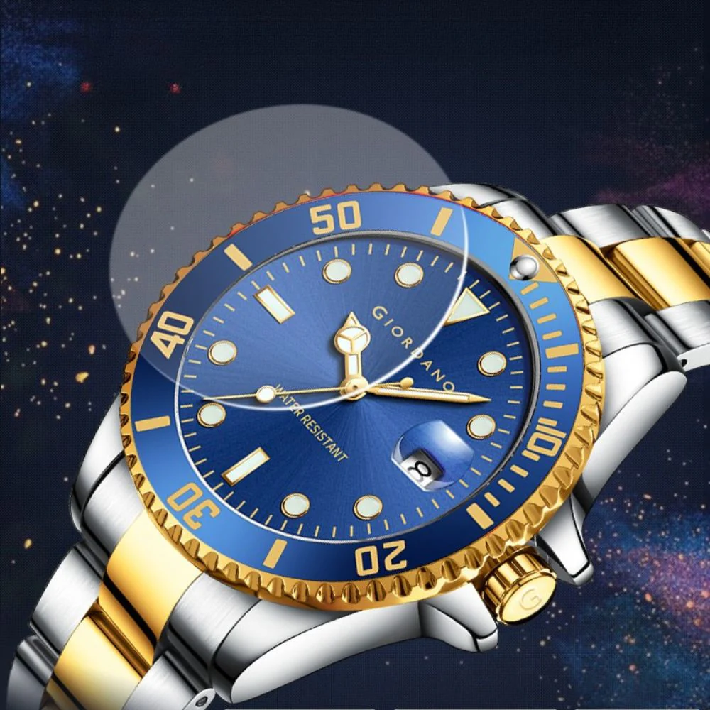 Giordano Premium Analog Watch for Men with Rotating Bezel, Stainless Steel Strap and Date Display | GZ-50006-88 - Image 3