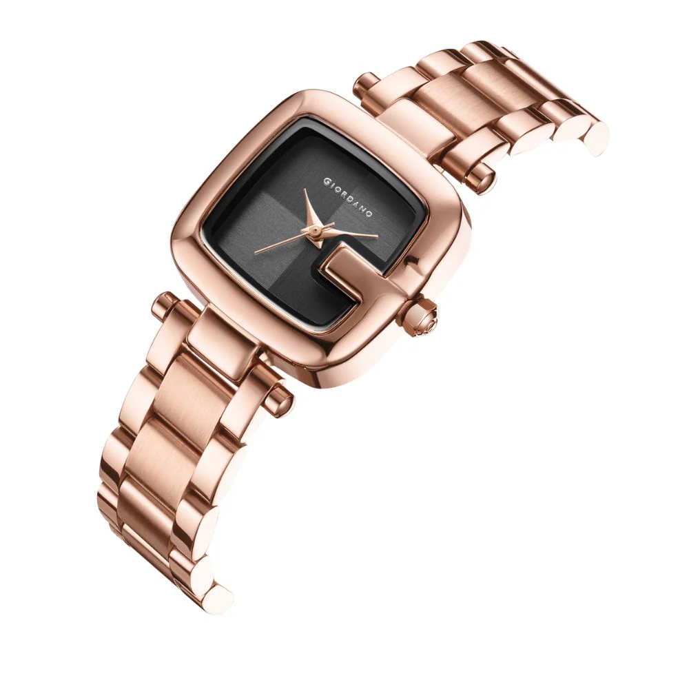 Giordano Quartz Analog Watch for Women Dial with Metal Strap Fashionable Design, Water Resistant – Perfect for Casual & Office Wear | GZ-60107-11 - Image 5