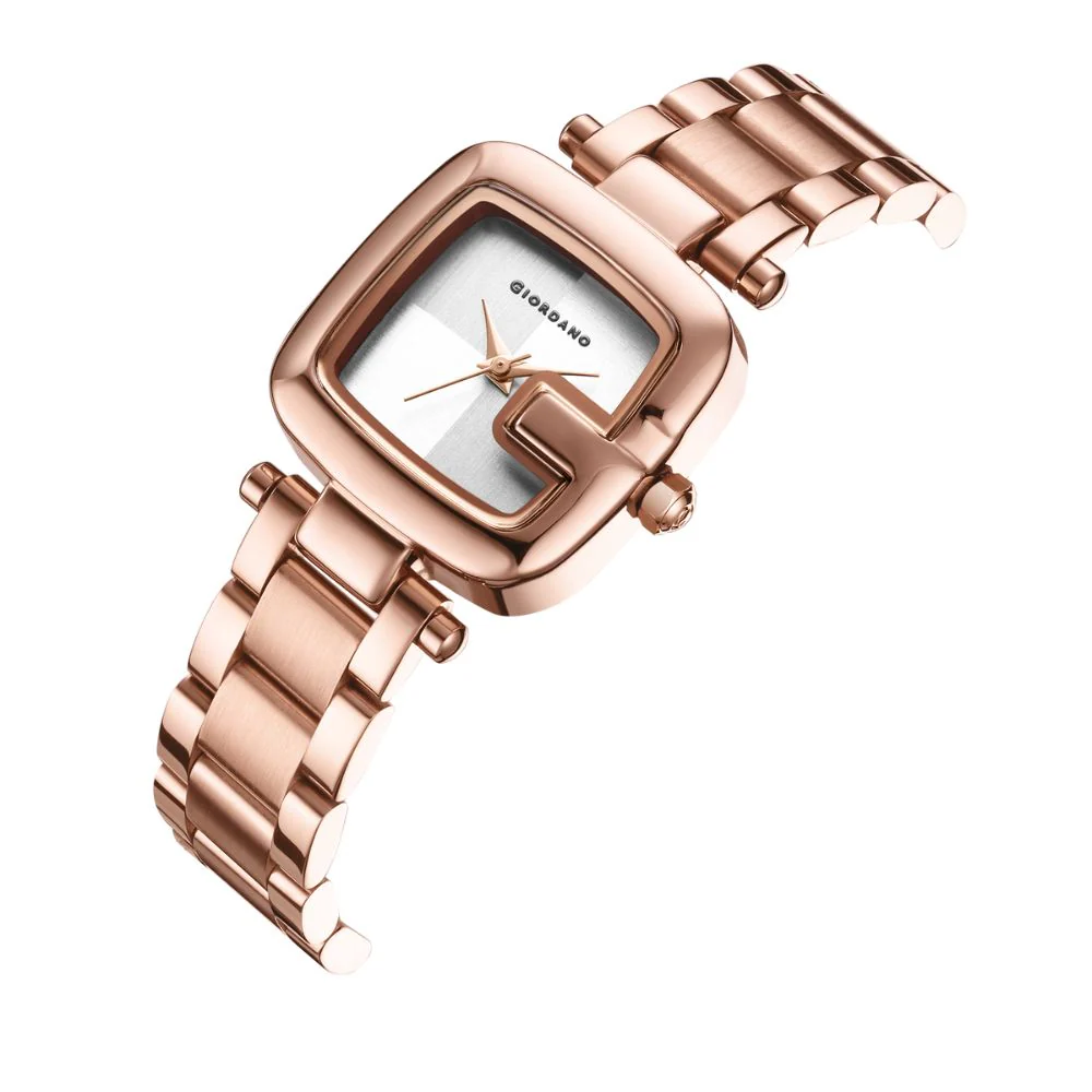 Giordano Quartz Analog Watch for Women Dial with Metal Strap Fashionable Design, Water Resistant – Perfect for Casual & Office Wear | GZ-60107-22 - Image 5