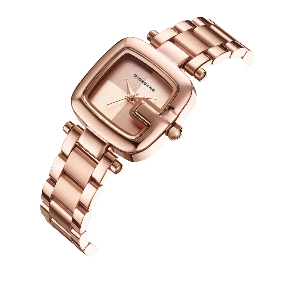 Giordano Quartz Analog Watch for Women Dial with Metal Strap Fashionable Design, Water Resistant – Perfect for Casual & Office Wear | GZ-60107-44 - Image 5