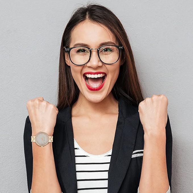 Giordano Silver  Shimmer Collection Analog Watch for Women with Diamond Studded Case, Shimmer Dial and Stylish Stainless Steel Strap A2068-77 - Image 2