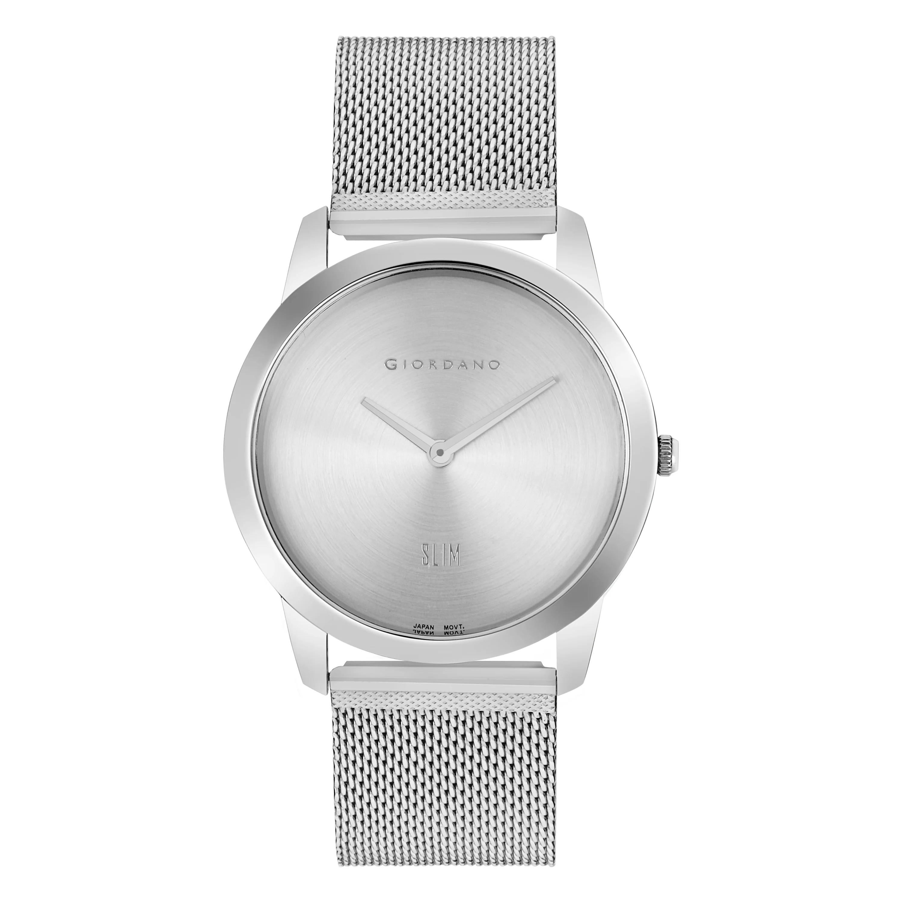 Giordano Slim Watch Collection Analog Watch for Men & Boys | Mesh Metal Band with Stainless Steel Case Round Shape Water Resistant Wrist Watch - GD-4064-11 - Image 5