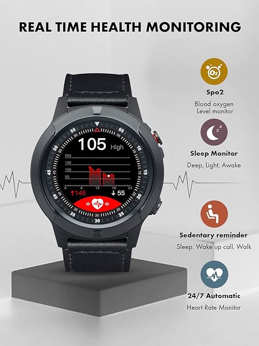 Giordano Smartwatch | GT04-BK - Image 2