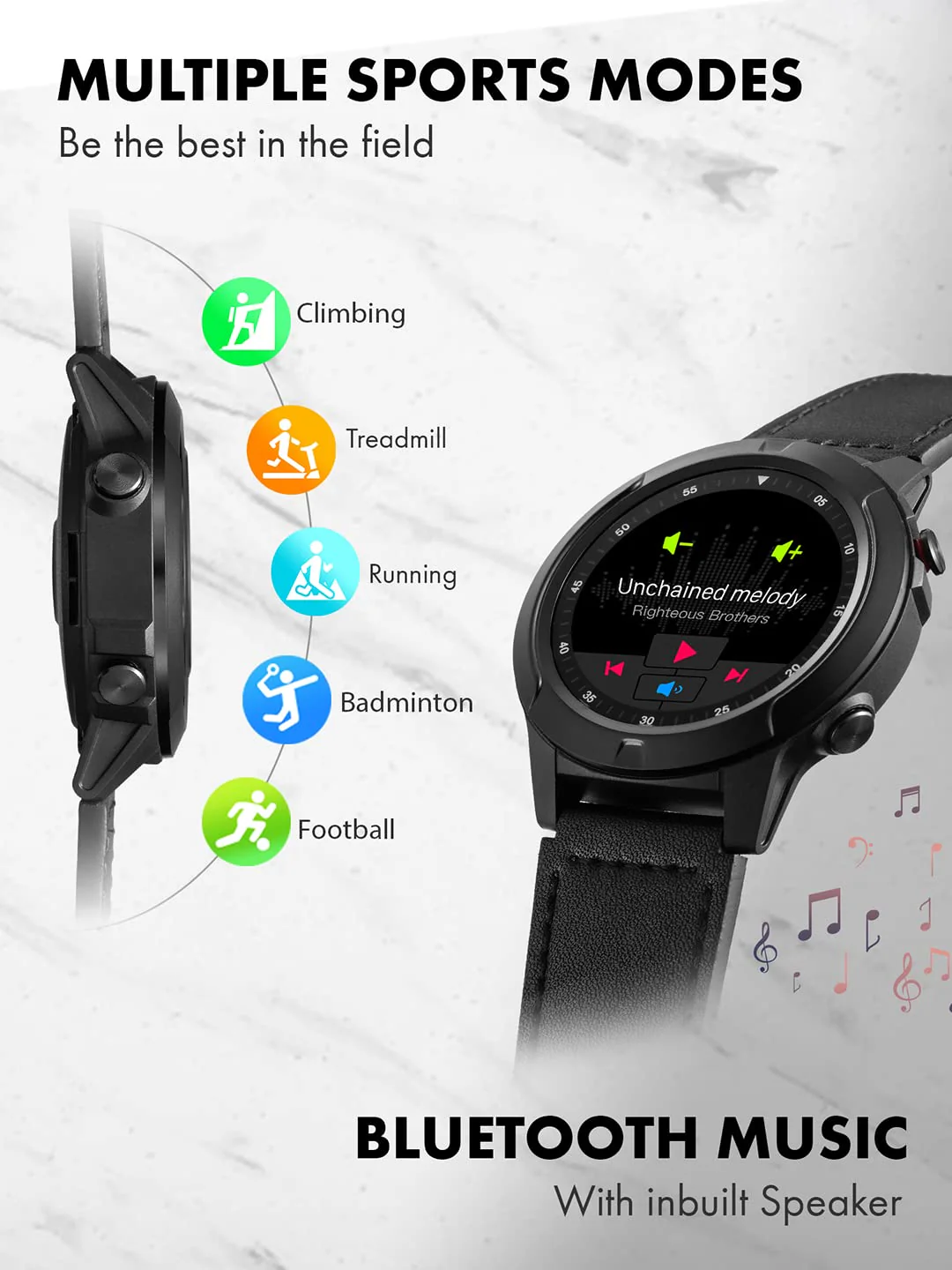 Giordano Smartwatch | GT04-BK - Image 5
