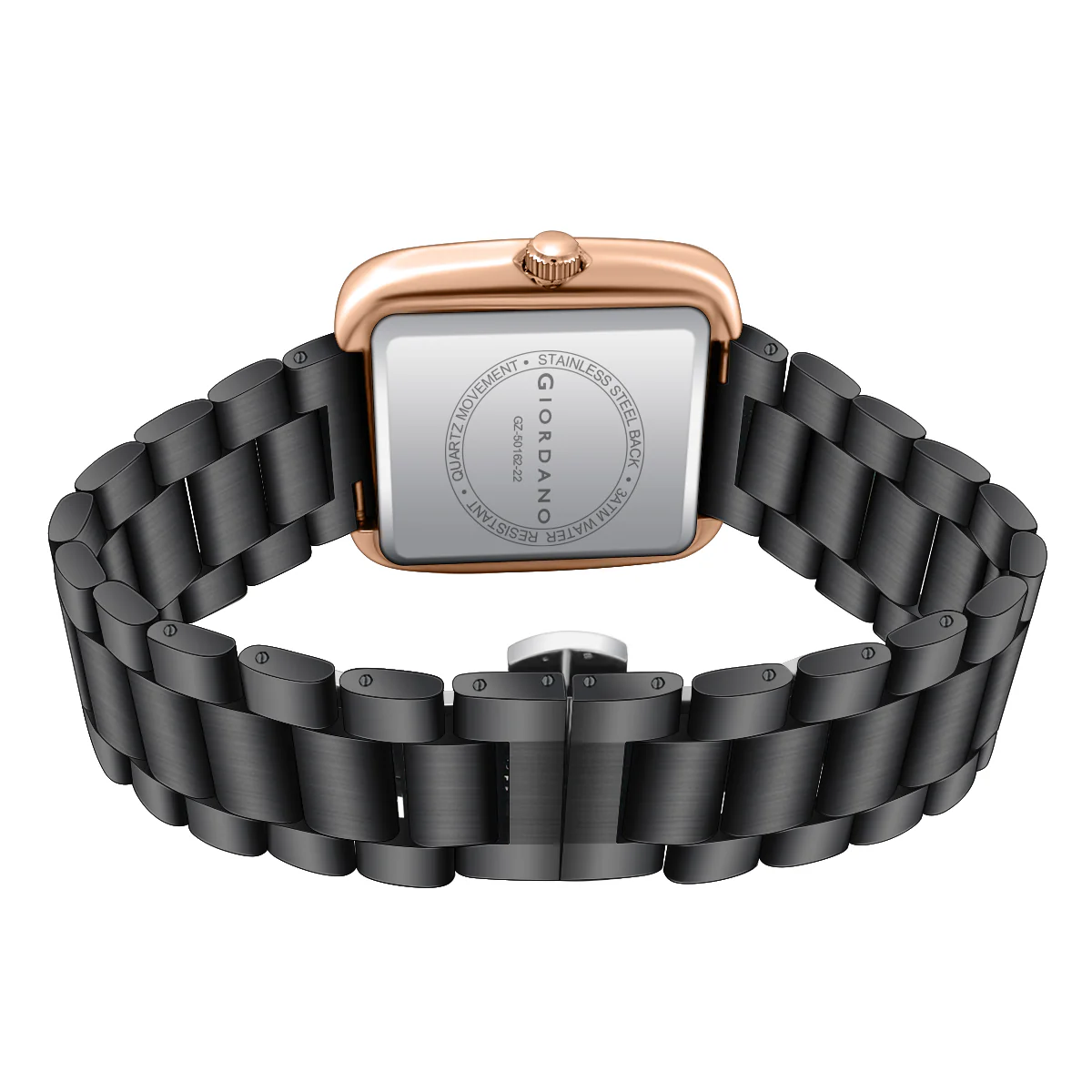 Giordano Square Face Watch for Men – Multifunction Dial with Date Display, Sleek Stainless Steel Strap, Modern Design for Everyday Elegance | GZ-50162-22 - Image 8