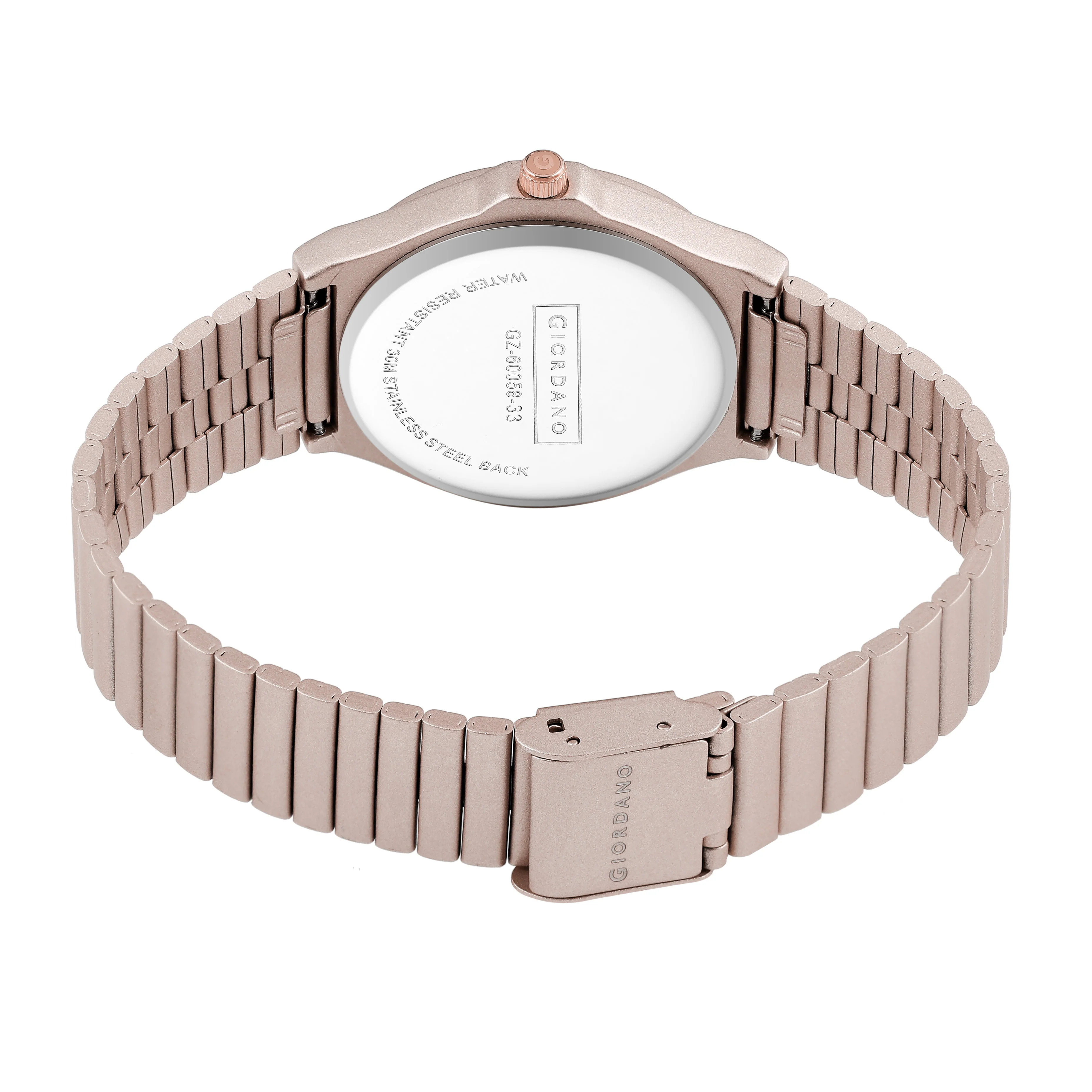 Giordano Stylish Analog Watch for Women with Round dial, 3 Hand Mechanism and Stainless Steel Strap - GZ-60058-33 - Image 5