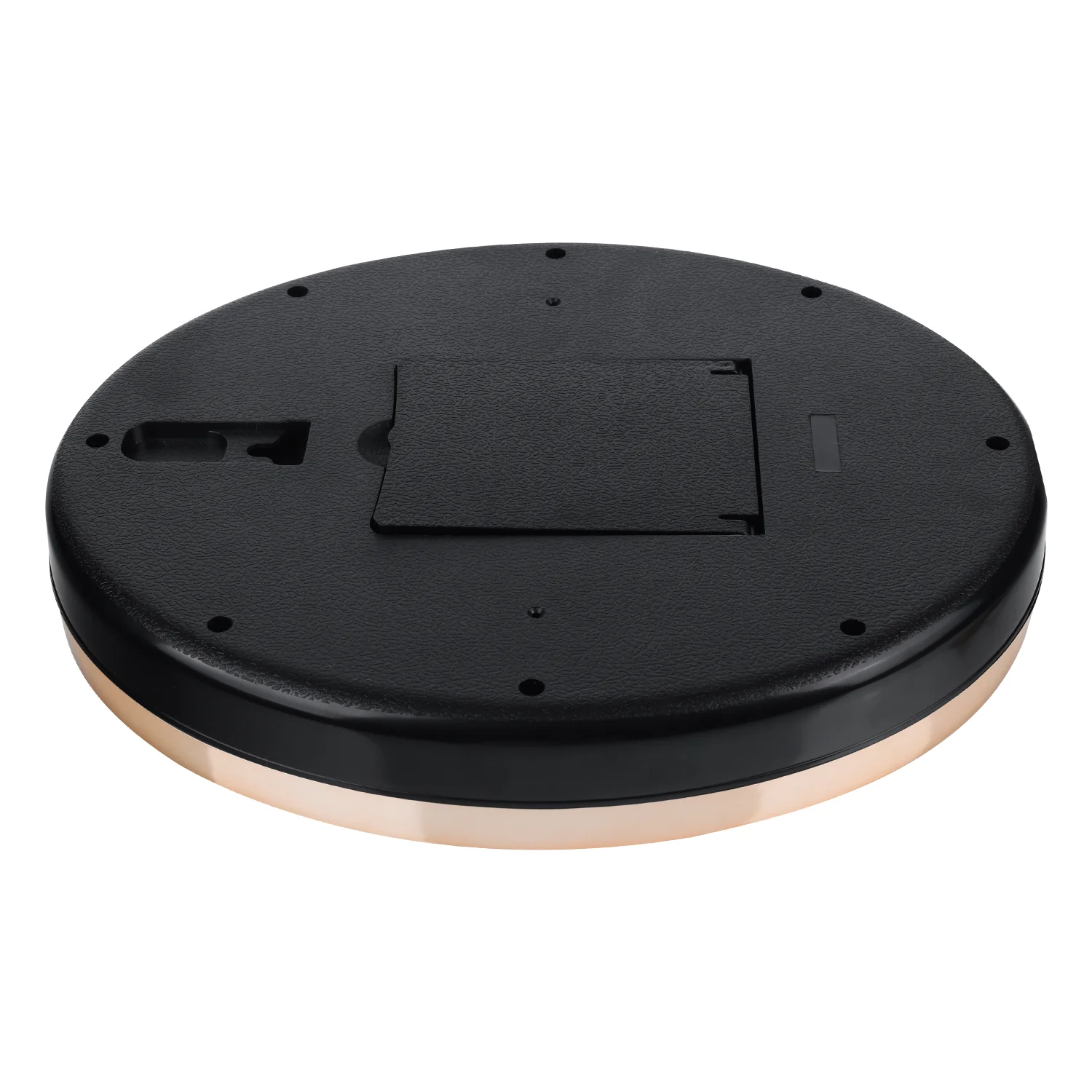Giordano Wall Clock, Silent Sweep Non-Ticking Quartz Movement, Black Dial, Rose Gold Oval Plastic Frame, Metal Hand - GDCLTY1001RGBLK - Image 7